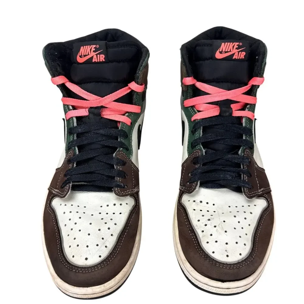 Nike Air Jordan 1 High OG Hand Crafted Size 10 Brown Green Multi DH3097-001